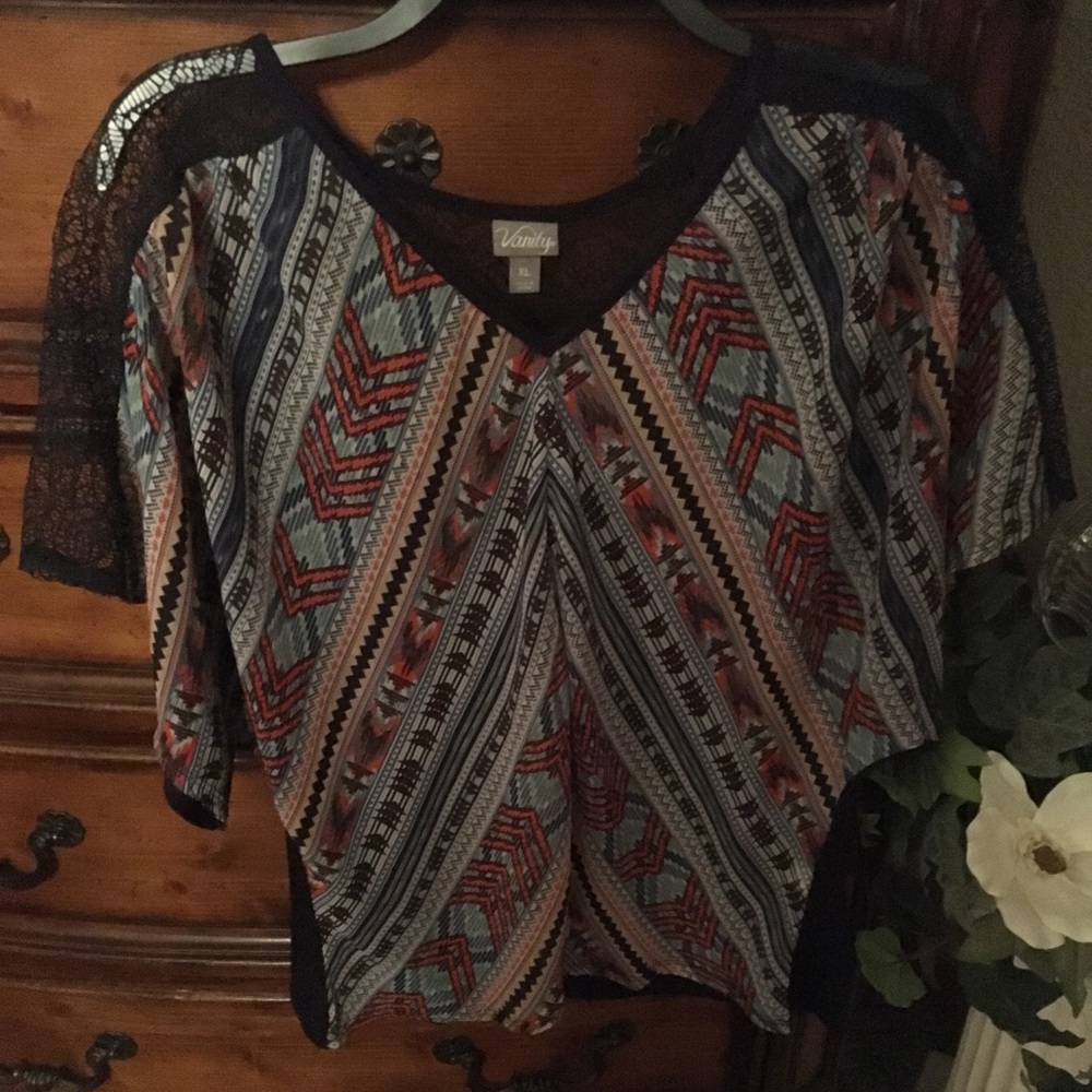 Vanity Brightly colored shirt